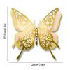 HB033 Borboleta Oca de Quatro Camadas Borboleta de Papel Pérola 3D Decoração de Casamento Feriado Borboleta de Simulação Adesivos de Parede