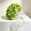 Buquê de Hortênsia Artificial para Decoração de Casa, Flor Artificial para Decorações de Casamento, Adereços e Materiais Florais para Vendas Transfronteiriças