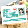 [Chispa de Nube 99] 100 Tarjetas de Identificación Chispa de Nube, Tarjetas Lomo de Dibujos Animados Wuyan Creativas Exclusivas de Alto Valor