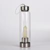 Fábrica en stock al por mayor para hombre, taza de spa para el hogar, botella de agua de cristal natural, taza de columna de cristal hexagonal avanzada, taza de energía
