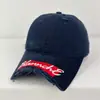 Boné de Baseball Vintage Desgastado Estilo Americano com Bordado de Letras, Marca de Moda de Rua Versátil Personalizada para Casais, Protetor Solar Emagrecedor