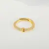 Anillo de apertura ajustable de cobre con incrustaciones de circonita, 26 letras del alfabeto inglés, joyería de moda de alto nivel y temperamento, para cruzar fronteras