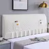 2025 Nueva Funda de Cabecera Todo Incluido Funda Elástica para Cabecera Respaldo de Cama de Madera Maciza Empaquetado Suave Cuero Funda Protectora a Prueba de Polvo Resistente a Manchas