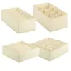Caja de Almacenamiento Plegable de Tela para Escritorio, Organizador Tipo Cajón para Ropa Interior, Calcetines y Otros Artículos, Caja de Almacenamiento para el Hogar