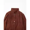 Fabricante Atacadista de Roupas Femininas Mais Vendidas no Aliexpress Transfronteiriço Novo Modelo 2025 Jaqueta Plissada de Camurça Ajustável Zr