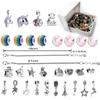 Suministro Directo Transfronterizo AliExpress Kit DIY Pulsera de Cadena Hueso de Serpiente Chapada en Plata Cuentas de Vidrio de Cristal Regalo de Navidad Año Nuevo