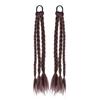 Trenzas para Peluca de Mujer Dopamina Y2K Chica Picante Trenzas Retorcidas Espina de Pescado Estilo Dulce Fresco Mechas de Colores Cola de Caballo Trenzas Boxeadora