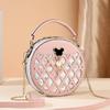 Bolso Redondo Pequeño Nuevo 2025 del Fabricante, Bolso Bandolera Niche Versátil para Mujer, Moderno y Popular, Envío Directo para Mujer