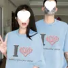 Algodón Puro PeinadoCamisetas Únicas para Pareja 2026 Nuevo Verano Manga Corta Tops Holgados Venta al por Mayor
