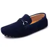 Sapatos Mocassim Masculinos Outono Novo Estilo Slip-on Mocassins Masculinos Estilo British Old Money Camurça Plano Sapatos Confortáveis para o Dia a Dia