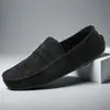 Zapatos de Lona Europeos y Americanos, Zapatos de Gamuza de Cuero para Hombre Aliexpress, Zapatos Casuales para Conducir, Zapatos Perezosos de Amazon, Zapatos para Hombre