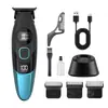 Motor de Rotor Externo Máquina de Cortar Cabelo Elétrica Máquinas de Cortar Cabelo Profissionais Base de Carregamento Máquinas de Cortar Cabelo Elétricas Tesouras de Barbeiro para Esculpir