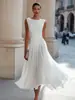 2026 Amazon Comercio Exterior Transfronterizo Sitio Independiente de Amazon Vestido Elegante de Fiesta con Escote Bardot para Vacaciones