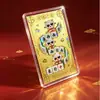 Adesivo de Celular Dourado do Ano do Carneiro, Cartão de Ouro Puro 999, Adesivo de Geladeira, Lembrança Personalizável de Check-in, Pequeno Presente para o Festival Qixi