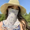 Máscara Facial Protetora do Sol de Verão Rosto Inteiro 2026 Novo Estilo Proteção do Pescoço Alça de Orelha Proteção Solar para Dirigir Protetor de Pescoço Viseira Solar para Patinete Elétrico Véu Facial Feminino