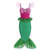 2024 sereia para meninas pequena manga voadora lantejoulas vestido transfronteiriço amazon vestido infantil sem mangas princesa rabo de peixe