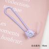 Nuevo lindo cordón para teléfono móvil de unicornio de dibujos animados, cuerda de muñeca de silicona antipérdida, cadena colgante para unidad USB, cordón de marca DIY