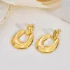 Pendientes de Cobre de Moda Europea y Americana Transfronterizos para Mujer, Pendientes Versátiles de Diseño Nicho, Joyería Vintage, con Forma de Corazón y Redondos
