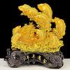 Adornos de pez dragón dorado lúcido Sha dorado, excedentes anuales, artesanías, decoraciones de carpas para el hogar y la sala de estar para abrir regalos.