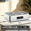 Fogão de Buffet em Aço Inoxidável, Fogão Elétrico para Pratos Quentes de Cantina, Panela Térmica Transparente com Tampa Articulada, Fogão de Aquecimento para Café da Manhã de Hotel