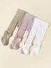 Nuevas y Elegantes Medias para Bebé de Otoño e Invierno con Decoración de Moño, Adecuadas para Vestidos de Princesa y Actuaciones de Bebé, Edades 0-6