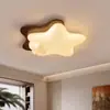 Lámpara de Techo Vintage Nube Crema para Dormitorio, Lámpara de Techo Retro Ojo de Estrella Nuevo Protección Ocular Habitación Infantil E668 Hierro