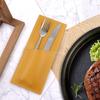 Bolsa para Vajilla de Cuero PU con Puntos, Impermeable, Estuche de Cuero para Cubiertos de Restaurante Occidental, Estuche de Cuero Simple para Palillos de Restaurante de Hotel