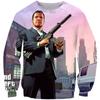 Sudadera con Capucha de Cuello Redondo Serie Urbana Sinterizada Transfronteriza Europea y Americana Sudadera Personalizada con Impresión 3D Jersey Sudadera de Cuello Redondo