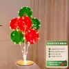 Decoración Navideña Luminosa Mesa Globos Flotantes Árbol de Navidad Tienda con Escaparate Flotante Atmósfera Festiva Arreglo de Escena de Disfraces