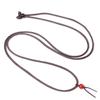 Cuerda fina para colgante, cordón elástico para colgante, cuerda para el cuello con colgante de jade, collar sencillo de cuentas rojas.