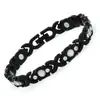 Bestseller transfronteiriço moda europeia e americana pulseira magnética completa removível de liga ecológica com diamantes pulseira feminina ajustável