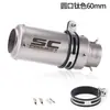 250Sr Z900 Duke390 R6 R1 R3 Mt07 Sc Exhaust Tubo de Escape Modificado para Cilindro de Motocicleta