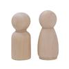 En stock 43 mm color madera personas pequeñas de madera y títeres de cuerpo blanco de madera familia pintada para niños muñecas de madera al por mayor