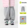 Pantalones infantiles Dudu para otoño, pantalones curvados para niños, ropa deportiva de otoño, pantalones largos para niñas, pantalones casuales para niños, ropa infantil de moda