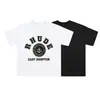 Marca de Nicho de Moda Rhude Verano Nueva Bandera de Corona Streetwear Retro Holgada Camiseta de Cuello Redondo de Manga Corta para Hombres y Mujeres