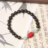 Pulsera de Abalorios de Incienso Azul Grabado con Láser Método Natural Antiguo de Farmacéutico Doble Círculo Unisex Pulsera de Medicina Tradicional China Hecha a Mano Venta al por Mayor