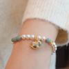 Pulseira de ametista natural com estilo Ins, joias elegantes de nicho, cristal morango, luz, luxo, pulseira de contas de sensação de alta qualidade, novo estilo