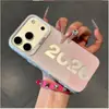 2026 Capa Adequada para Celular Apple 17/16 Pro Max com Toque de Luxo, Capa Prata Colorida para Huawei Vivo Oppo Xiaomi 15/14