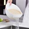 Herramienta de Lavado de Frutas para el Hogar, Herramienta de Lavado de Arroz para Cocina, Colador de Plástico para Lavar Arroz, Red de Filtro Multifuncional con Agujeros Finos