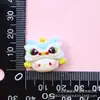 Kt Gato Dança do Leão Cabeça Resina Acessórios Cola Creme DIY Laço de Cabelo Chaveiro Grampo de Cabelo Capa de Celular Adesivo Atacado