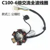 70 90 100 110 125 Ensamblaje de Rotor y Estator de Bobina Magnética para Motocicleta 4 Polos 6 Polos Acero Magnético
