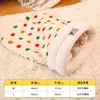 Saco de Dormir Cama para Gato Inverno Quentinho Pelúcia de Coelho Espessa Gatinho Sensação de Segurança para Dormir Cama de Gato Saco de Dormir Semi-fechado para Gato