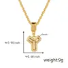 Nuevo colgante de letra inglesa con circonita incrustada, collar de moda, joyería de diseño de nicho ins europeo y americano, venta al por mayor