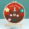 Bordado Ruso con Aguja Perforadora Kit DIY Pintura con Hilo Bordado de Pareja Punch Needle Divertido Bordado con Aguja Perforadora