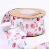 Impresión a doble cara tinta cinta floral retro lazo diy accesorios para el cabello embalaje de flores