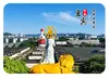 Ímã de Geladeira de Vidro Paisagem Yibin Luzes da Vista Noturna da Torre Jiangmen Souvenir Criativo Cultural de Edifício Antigo Presente Magnético para Casa