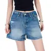Verano Nuevo Retro Vaquero Estilo Clásico Suelto Línea A Pantalones Cortos de Mezclilla Pantalones Calientes Estilo Delgado Soporta Dropshipping