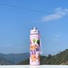 Vaso de Plástico Kapi Barakatong Valor de Color Alto Gran Capacidad Transparente Escarchado Ventosa de Rebote Cordón Vaso Portátil