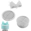 Caixa de armazenamento de diamantes empilhável molde de silicone cola DIY laço abacaxi latas de armazenamento redondas quadradas atacado