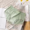 Roupa íntima de menina fofa Roupa íntima feminina de algodão de cintura média Roupa íntima antibacteriana de grafeno Roupa íntima feminina